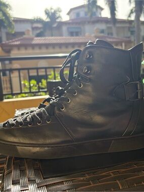 Christian Louboutin "Alfie" Flat High-Top Sneaker
